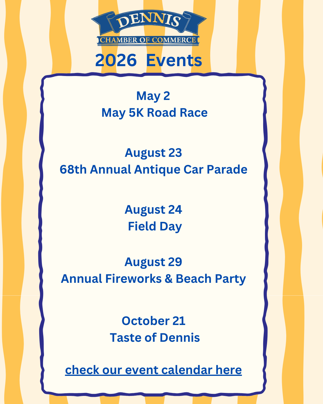2026 Dennis Chamber Events